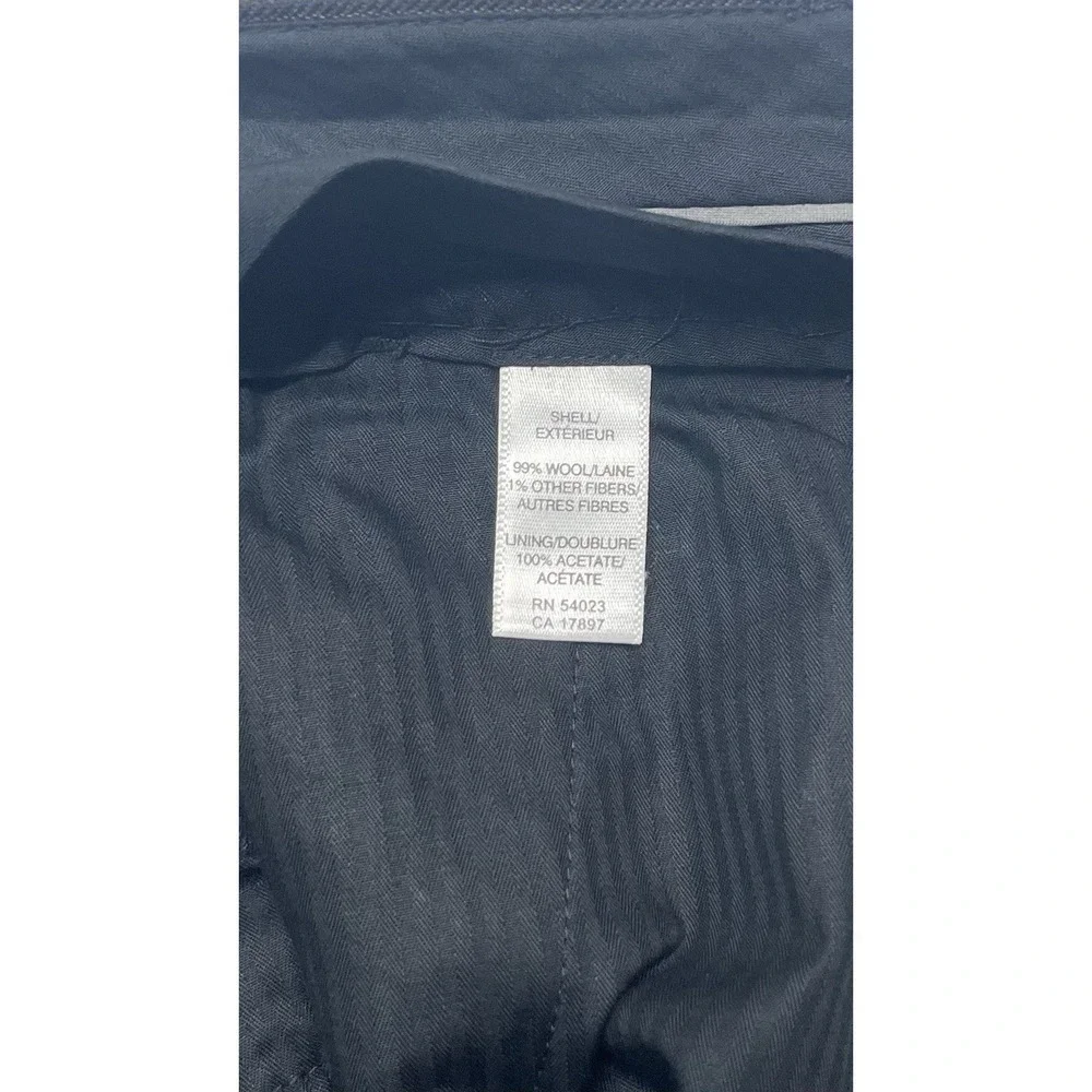 NEW vtg Y2K Banana Republic‎ 31x32 Charcoal Herringbone Stripe Pants Trousers